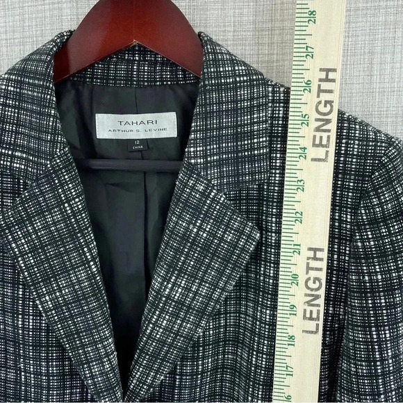 Tahari Womens Size 12 Textured Blazer 1698 - Picture 3 of 11